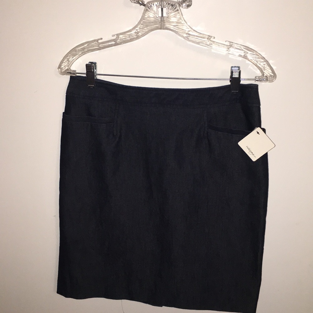NWT indigo denim work skirt